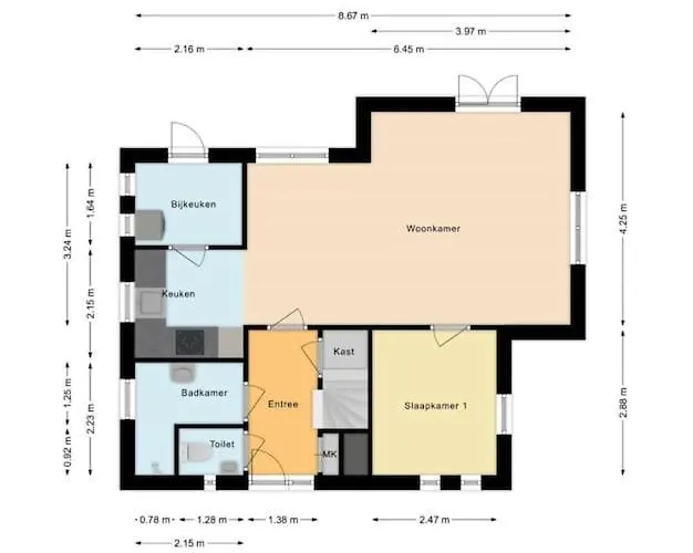 Сasa de vacaciones De Bruyn 6 Persoons Ewijk