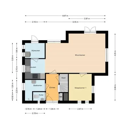 別荘 De Bruyn 6 Persoons Ewijk